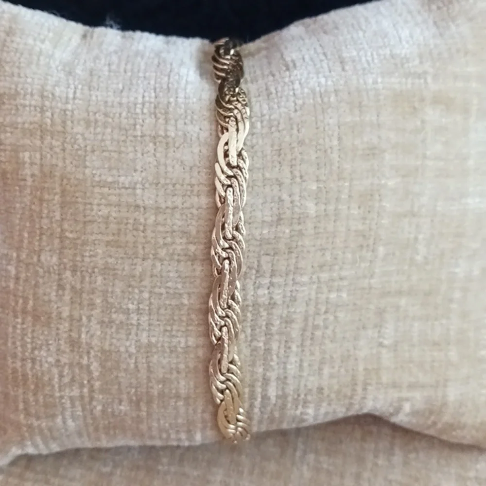 Multi Woven Gold Tone Bracelet - Picture 2 of 8